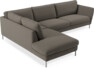 Madison - 3-sits soffa med divan vänster - Brun