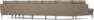 County - 4-sits soffa med divan vänster och schäslong höger - Beige