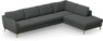 County - 3-sits soffa med divan höger - Grå