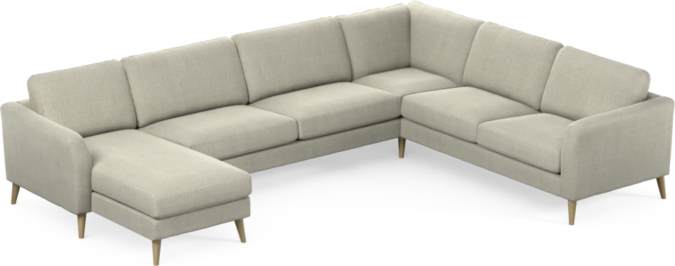 Bridge - Hörnsoffa, 3+2-sits med schäslong vänster - Beige