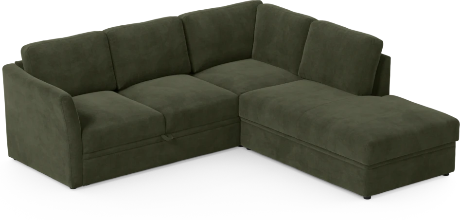 Öland - Bäddsoffa med divan höger - Beige