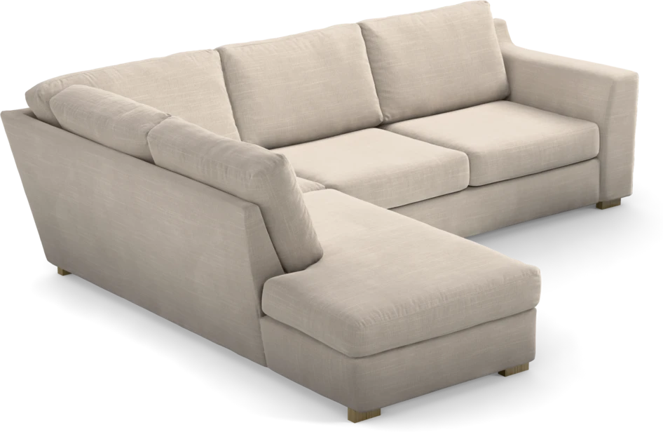 Friday - 2,5-sits soffa med divan vänster - Beige