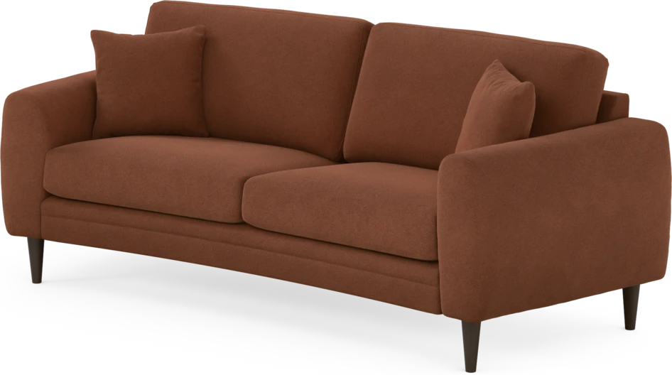 Eden - 2,5-sits soffa svängd - Orange