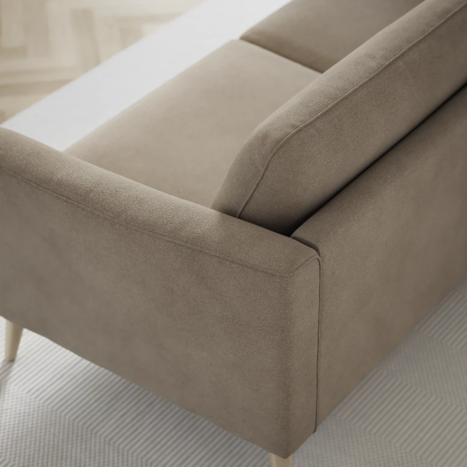 Bridge - 3-sits soffa med schäslong vänster och divan höger - Beige