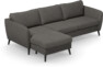 County - 3-sits soffa med flyttbar schäslong - Brun