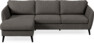 County - 3-sits soffa med flyttbar schäslong - Brun