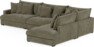 Rossi - 4-sits soffa med divan höger - Grön