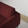 Bridge - Hörnsoffa, 3+3-sits - Röd