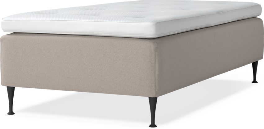 Delux Dream - Ramsäng, enkelsäng med bäddmadrass - Beige