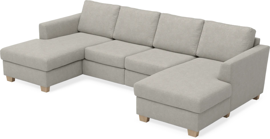 Friday - 2-sits soffa med två schäslonger - Beige