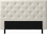 Delux Pikerad Låg - Sänggavel, 90-210 cm - Beige