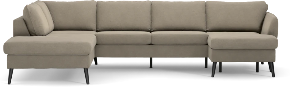 County - 3-sits soffa med divan vänster och schäslong höger - Beige