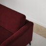 Bridge - Hörnsoffa, 2+3-sits med schäslong höger - Röd
