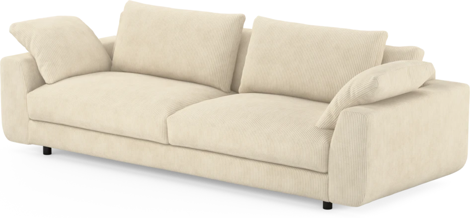 Amie - 4-sits soffa - Vit