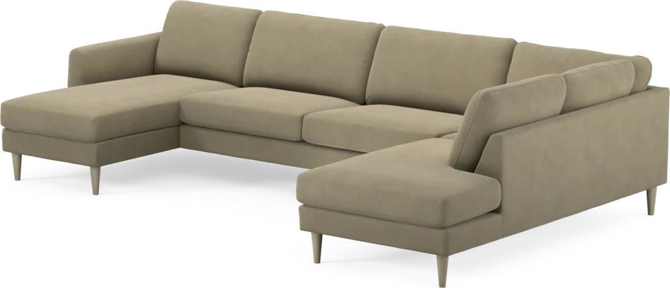 Bridge - 3-sits soffa med schäslong vänster och divan höger - Beige