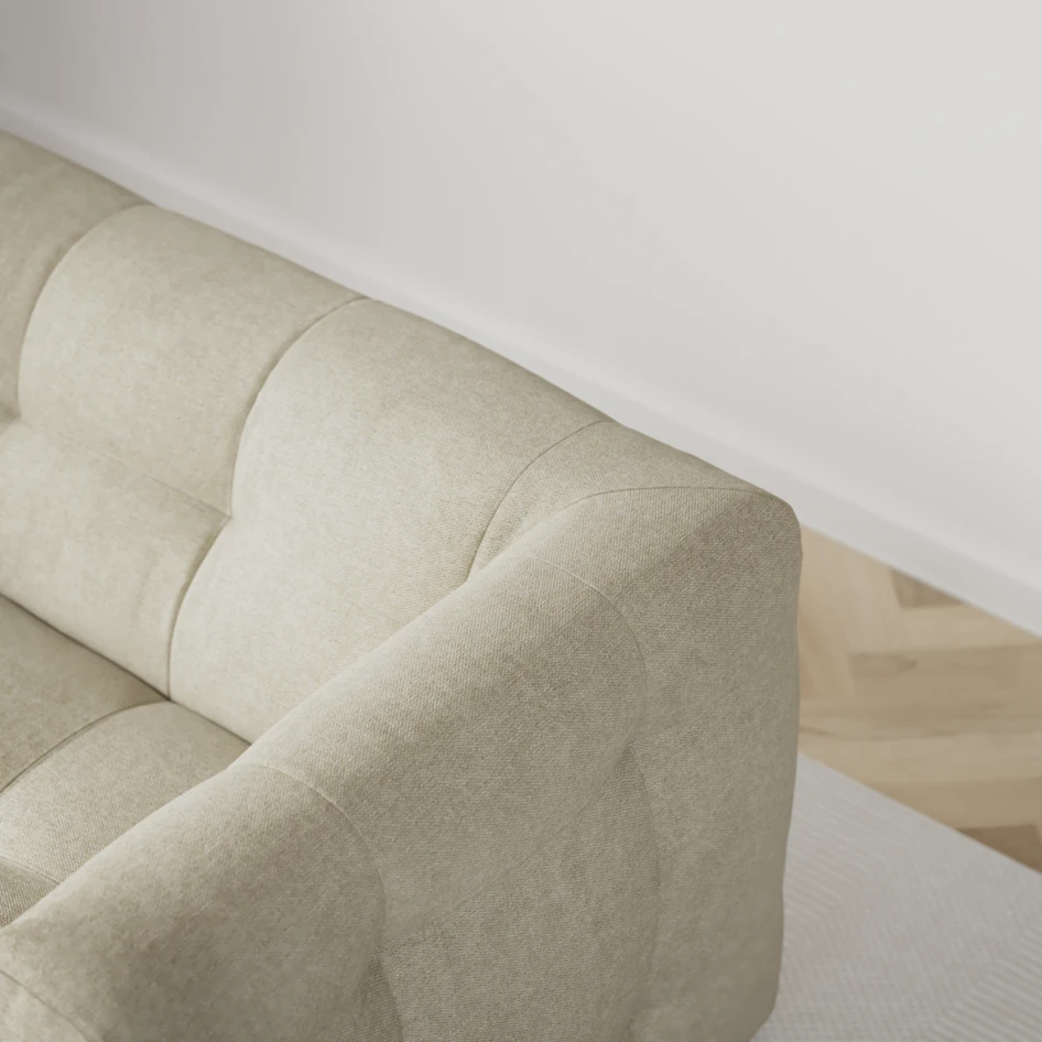 Bella - 3-sits soffa med divan höger - Beige