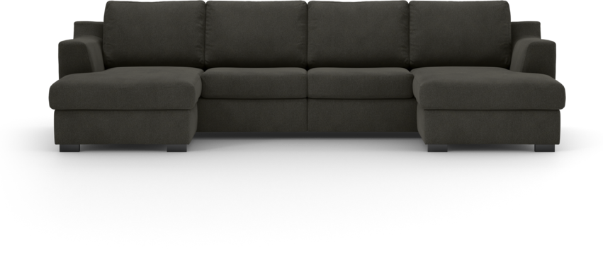 Friday - 2-sits soffa med två schäslonger - Grå