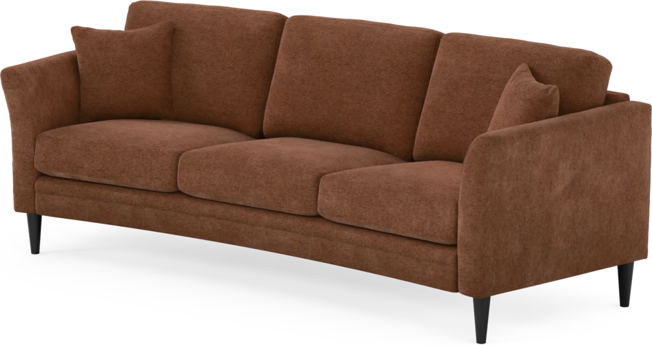 Eden - 3-sits soffa svängd - Orange