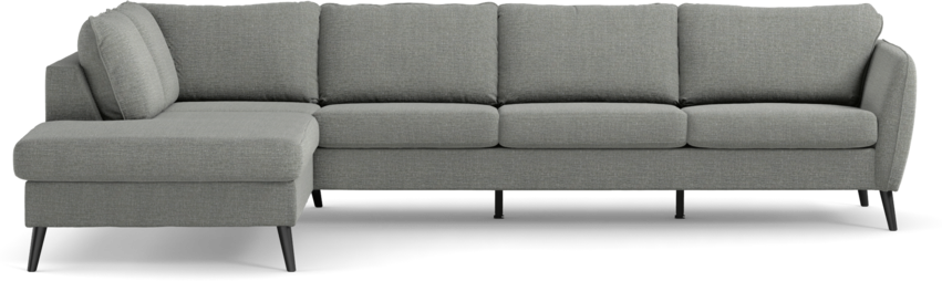 County - 3-sits soffa med divan vänster - Grå