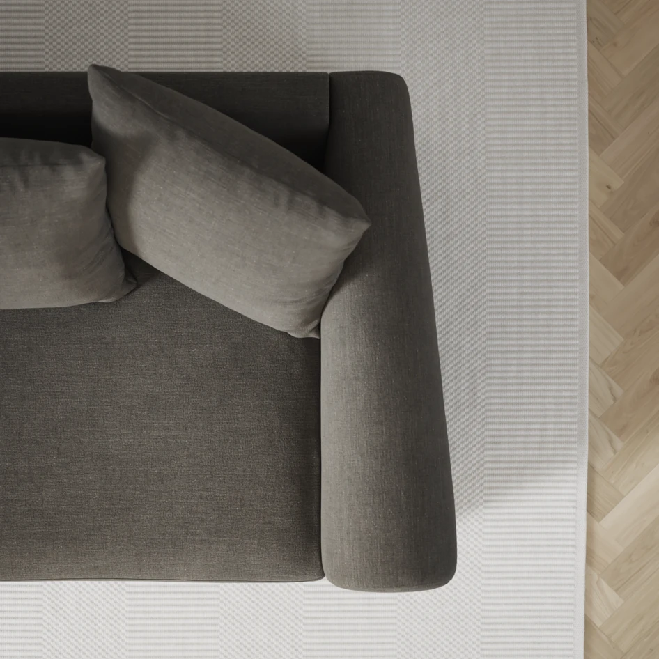 Town - 3-sits soffa med divan höger och schäslong vänster - Grå