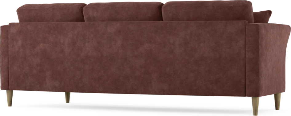 Eden - 3-sits soffa svängd - Röd