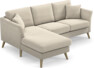 Eden - 2-sits soffa med schäslong - Beige