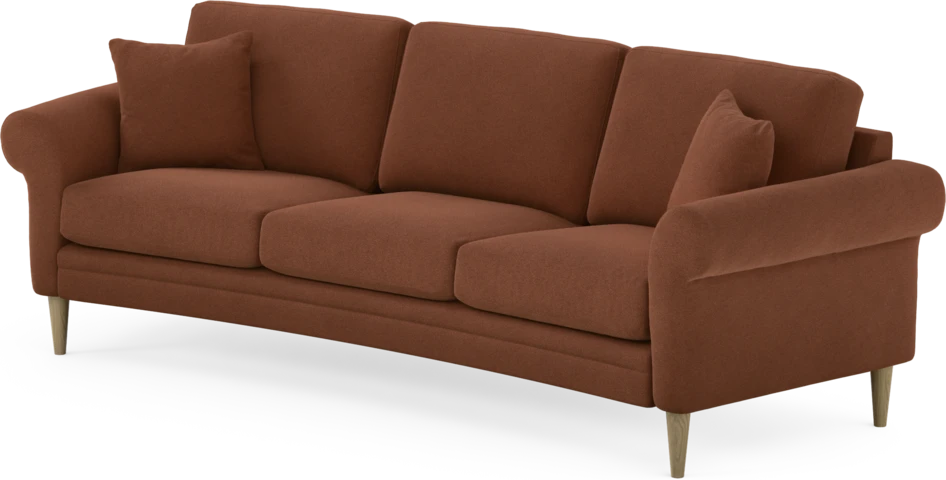 Eden - 3-sits soffa svängd - Orange