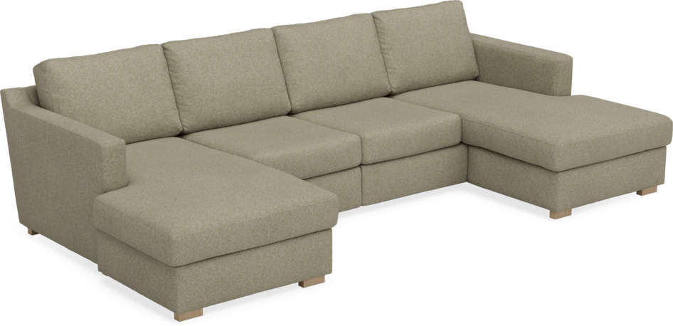 Friday - 2-sits soffa med två schäslonger - Beige