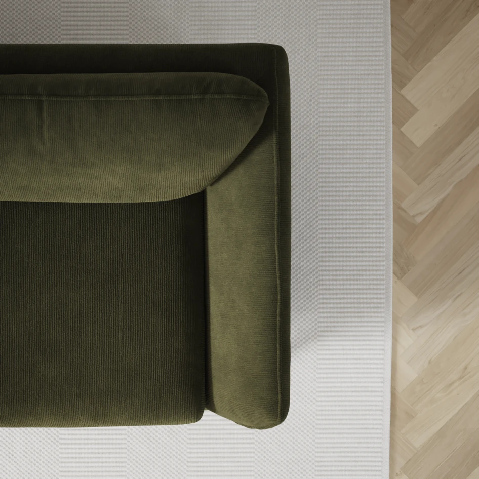 Madison Lux - 2-sits soffa med divan vänster och schäslong höger - Grön