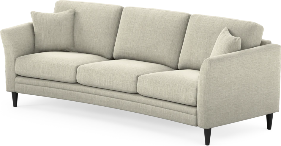 Eden - 3-sits soffa svängd - Beige