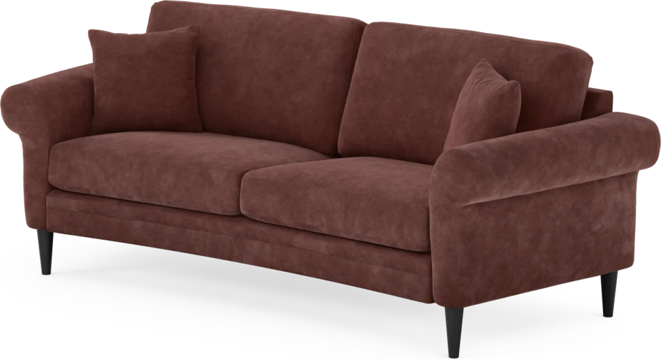 Eden - 2,5-sits soffa svängd - Röd