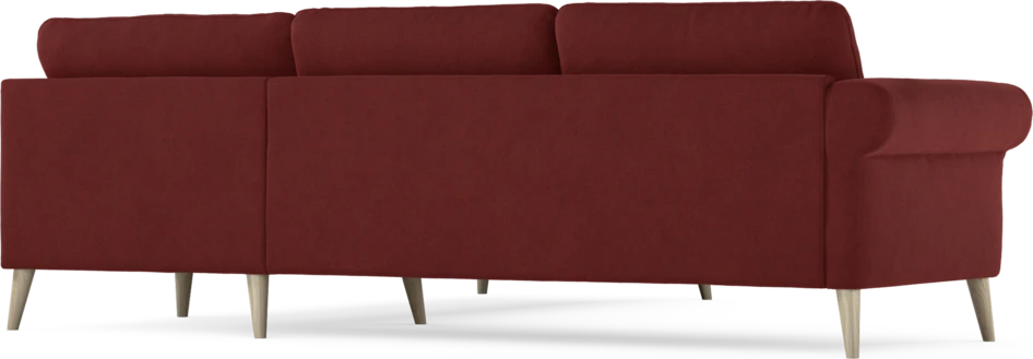 Bridge - Hörnsoffa, 2+2-sits - Röd