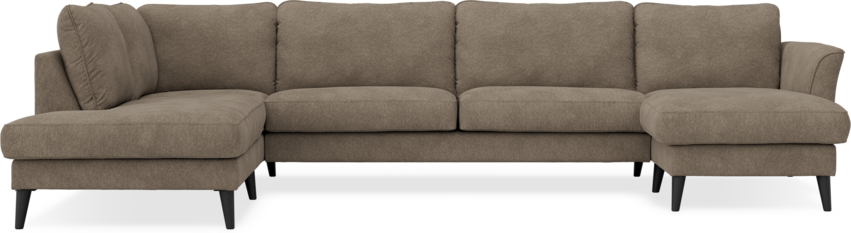 Bridge - 3-sits soffa med divan vänster och schäslong höger - Gul