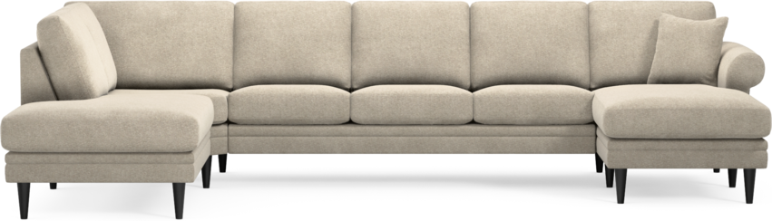 Eden - 3-sits soffa med divan vänster och schäslong höger - Beige