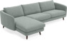 Madison - 3-sits soffa med schäslong vänster - Grå