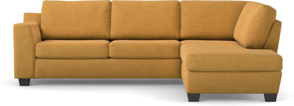 Friday - 2,5-sits soffa med divan höger - Gul