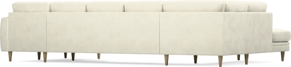 Eden - 3-sits soffa med divan vänster och schäslong höger - Vit