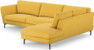 Madison Lux - 3-sits soffa med divan höger - Gul