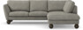 Madison - 2-sits soffa med divan höger - Vit