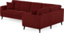 Eden - Hörnsoffa, 3+1-sits - Röd