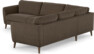 Bridge - Hörnsoffa, 3+2-sits - Brun