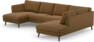 Madison Lux - 2-sits soffa med schäslong vänster och divan höger - Brun