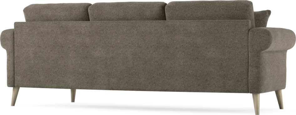 Eden - 3-sits soffa svängd - Brun