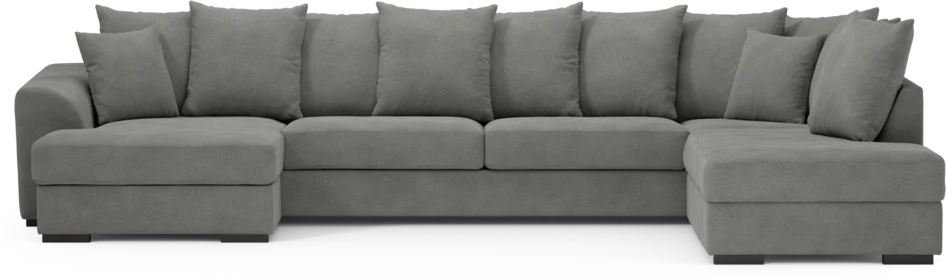 Town - 3-sits soffa med divan höger och schäslong vänster - Grå