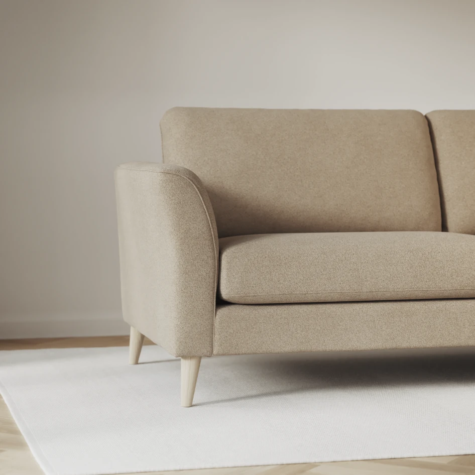 Bridge - 3-sits soffa med schäslong vänster och divan höger - Beige