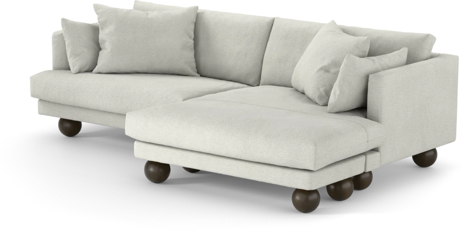 Harper - 4-sits med schäslong XL höger - Vit