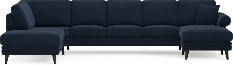 Eden - 3-sits soffa med divan vänster och schäslong höger - Blå