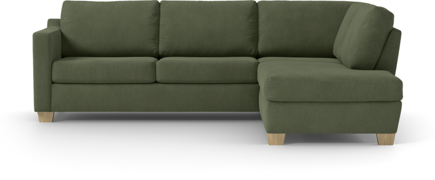 Friday - 2,5-sits soffa med divan höger - Grön