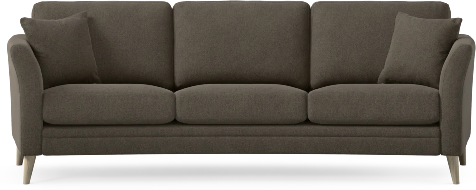 Eden - 3-sits soffa svängd - Brun