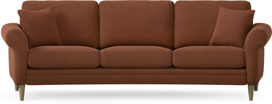 Eden - 3-sits soffa svängd - Orange